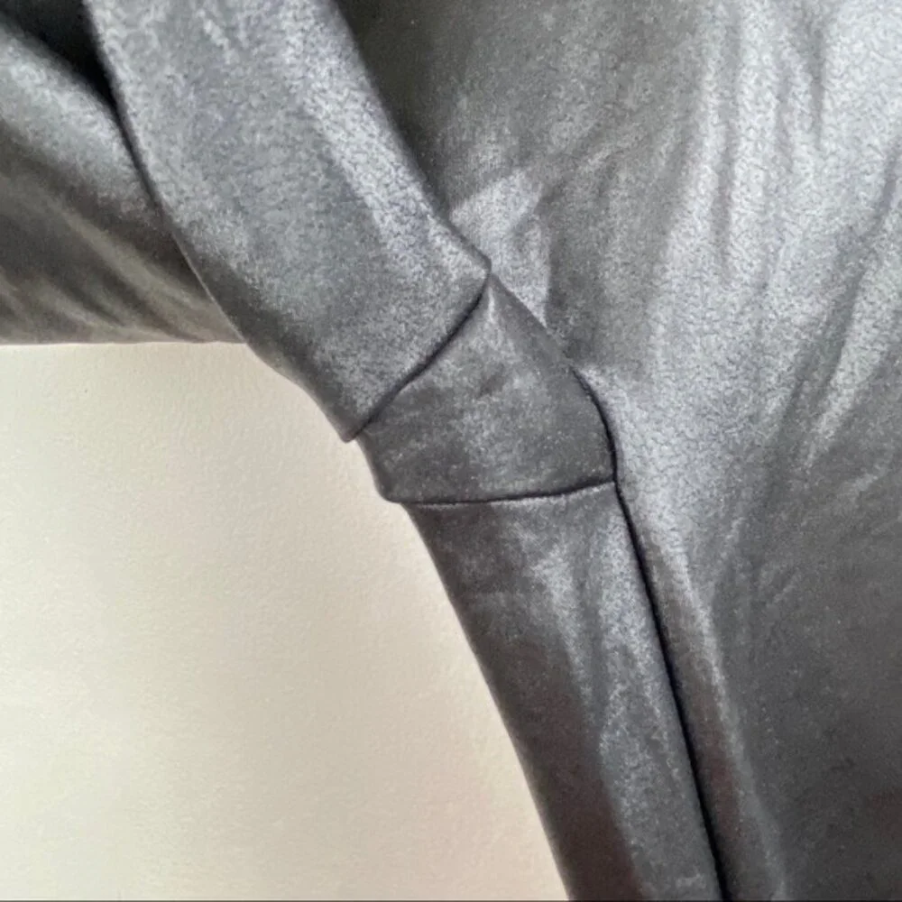 Spanx Faux Leather Black‎ Metallic Legging Large PETITE - Picture 8 of 10